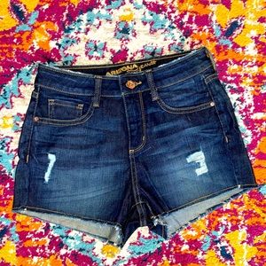 Arizona High Rise Cut off Jean Shorts sz 1